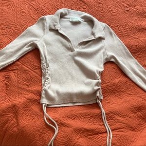 Long sleeve crop shirt